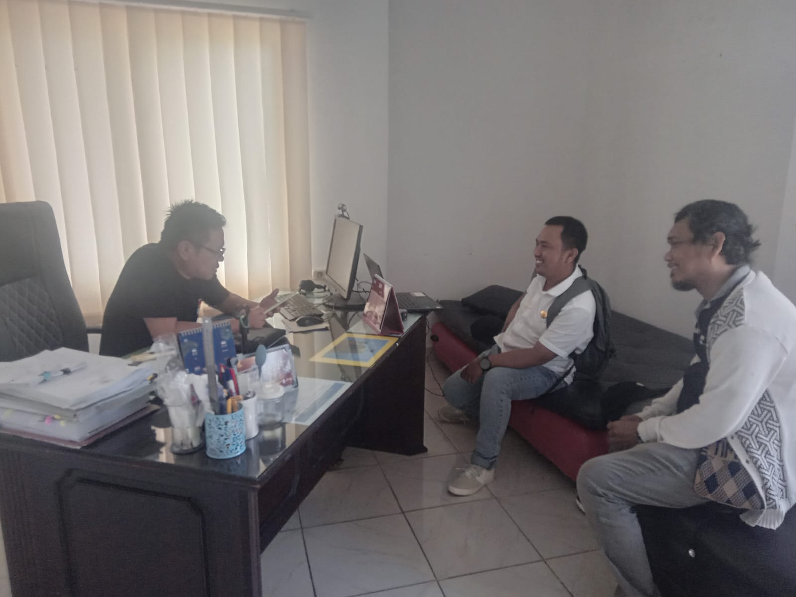 TimFas Bawaslu Palopo bersama Anggota KPU Palopo Iswandi Ismail